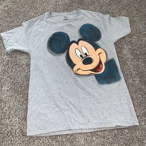 Disneyland Mickey‎ Mouse Drawn Character Size Medium T Shirt Double Sided